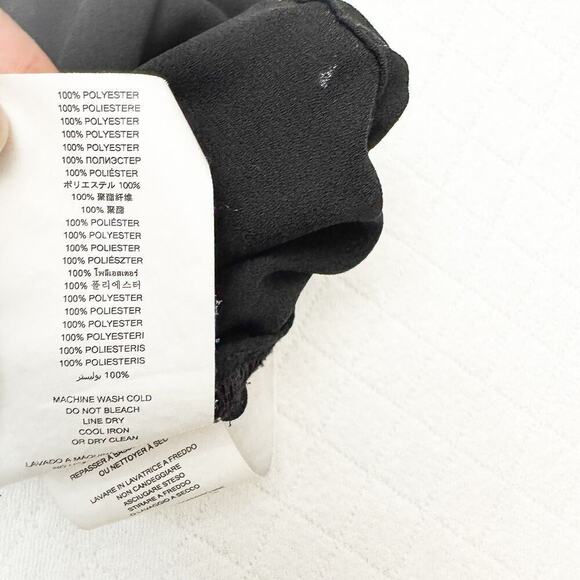 Michael Kors Black Ruffle Bohemian Top Size Small Mint Condition - Picture 5 of 6